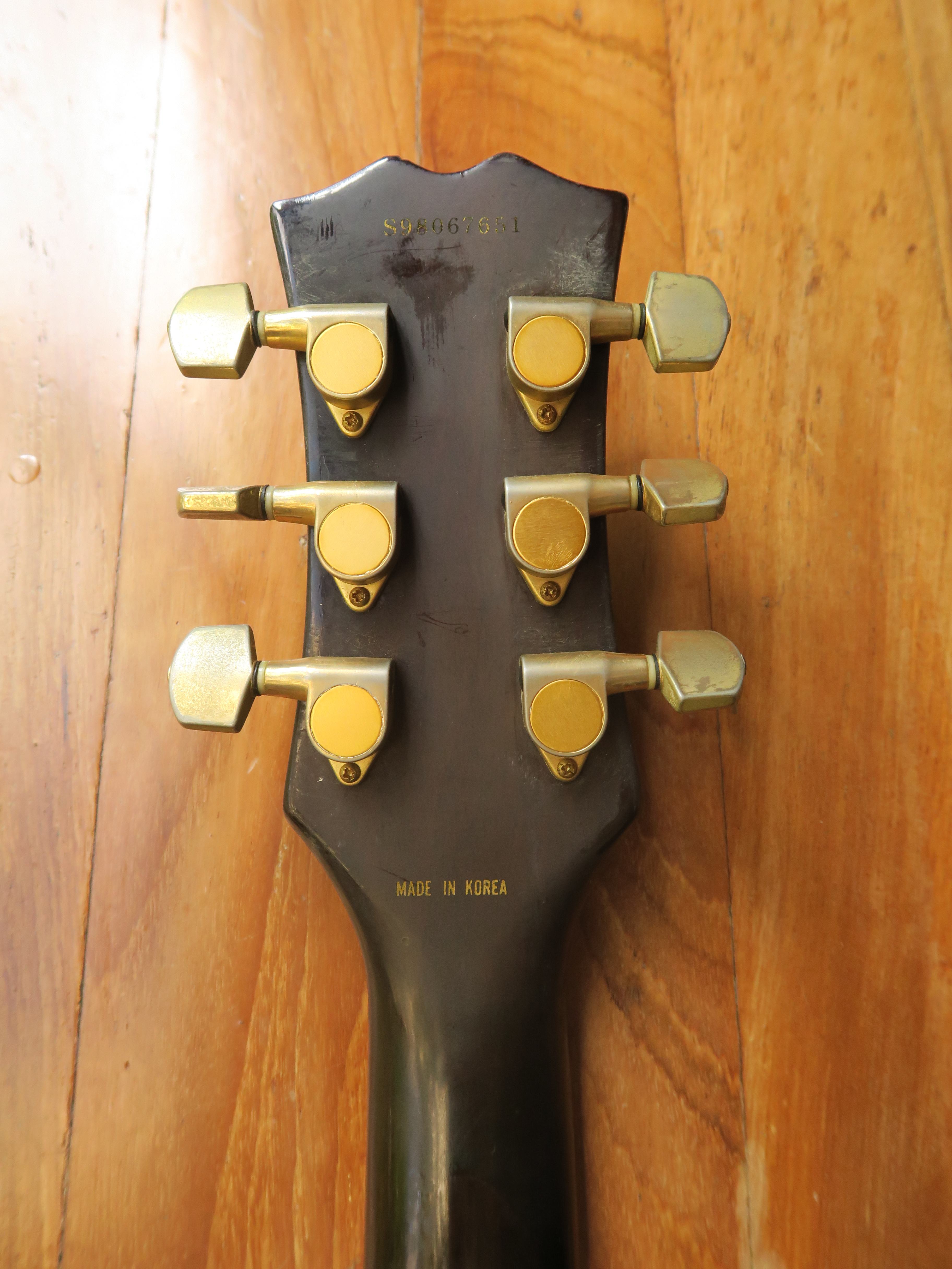 samick guitar korea made no serial number